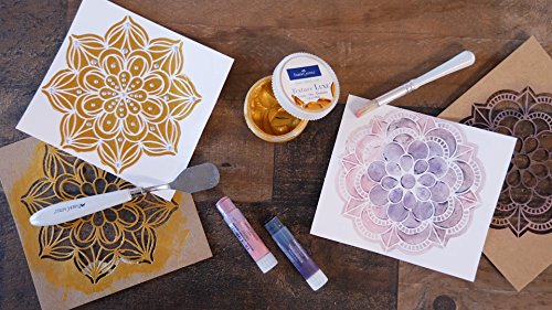 Faber-Castell Mixed Media Paper Stencils - 103 Collection - 13 Reusable Mandala Stencils