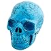 Rockcloud Healing Crystal Stone Human Reiki Skull Figurine Statue Sculptures Blue Howlite Turquoise 3