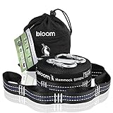 Hammock Straps(Set of 2) + Free 2 Carabiners+Tree Friendly-Fast & Easy Setup Heavy Duty Adjustable 40 Loops