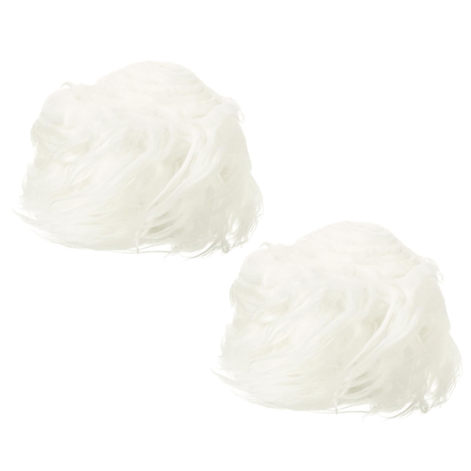 PATIKIL Plush Faux Fur Fabric Precut Strips, 2 Pcs 59" x 4" Fluffy Faux Fur Ribbon for DIY Crafts Christmas Halloween Gnome Beard, White