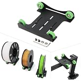 Yeebyee 3D Printer Filament Holder Universal Adjustable Materials Shelf Fixed Support Trays Mount Rack Bracket with Bearing Pulleys for PLA ABS 0.5kg-3kg All 3D Printer Filament