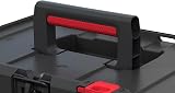 Keter Stack n' Roll 2 Drawer Tool Storage Box Black view 3