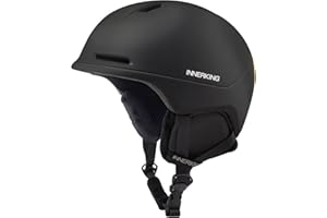 InnerKing Ski Helmet, Lightweight Adult Snowboard Helmet with Sturdy PC Shell & Shock-Absorbing EPS Foam & Soft Lining, Adjustable Snow Sport Helmets 10 Vents Men/Women