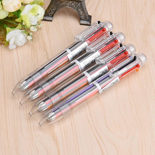 VESNIBA Unique Rollerball Pen, 4PCS New Cute Wing Feather Ballpoint Ink Pens Gel Pens Creative Stationery Student Gift (Multicolor1) - Thumbnail 5