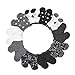 BARE HUGS Infant Boys 10 Pk All Weather Multicolored Socks Black/White Geomertic 12-24
