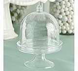 FASHIONCRAFT Plastic Mini Cake Stand Party Favor, 3 Inch, Pack of 50