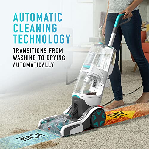 Hoover Smartwash Automatic Carpet Cleaner, FH52000G, Turquoise and Paws