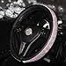 Forala Bling Bling Car Steering Wheel Cover Diamond Crystal Rhinestones Universal Fit 14