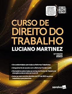 Livro Curso de Direito Do Trabalho - 14ª edição 2023