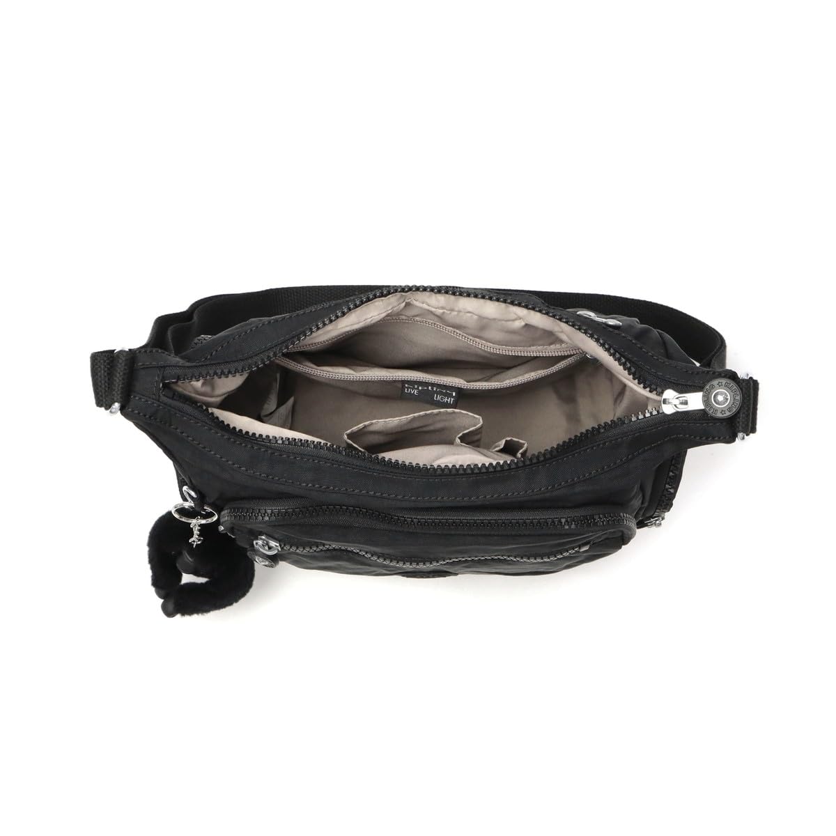 Kipling GABBIE S Kleine Umhängetasche, Black Noir (Schwarz)