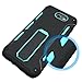 for Samsung Galaxy J7V J7 V / J7 Perx / J7 Sky Pro / J7 Prime/Halo / J7 2017 Case, OEAGO [Heavy Duty] [Shockproof] Soft TPU & Hard PC Rugged Dual Layer Case with Kickstand - Blue