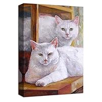 Canvas Wall Art Cute Cat Canvas Prints Home Artwork Decoration for Living Room,Bedroom - 12x18 inches