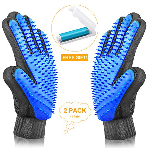 New pet gloves [$6.79 save 15%] #LightningDeal ASENKU Pet Grooming Gloves Breathable & Comfortable for Cats, Dogs Washing Deshe...