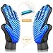 ASENKU Pet Grooming Glove Comfortable Efficient Pet Hair Remover Mitt Perfect for Cats & Dogs with Long or Short Fur Breathable Washing Deshedding Massage Tool, One Pair