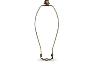 OMOBANU 12 Inch Antique Bronze Lamp Shade Harp Holder - Detachable Lamp Shade Holder Replacement with Standard Harp Saddle & Lamps Finials, Metal Decorative Accessories and Parts Repair