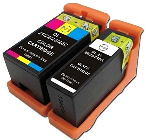 2 ink cartridge Compatible for Dell printer V313 V313W V515W P513W P713W V715W 21 22 23 24
