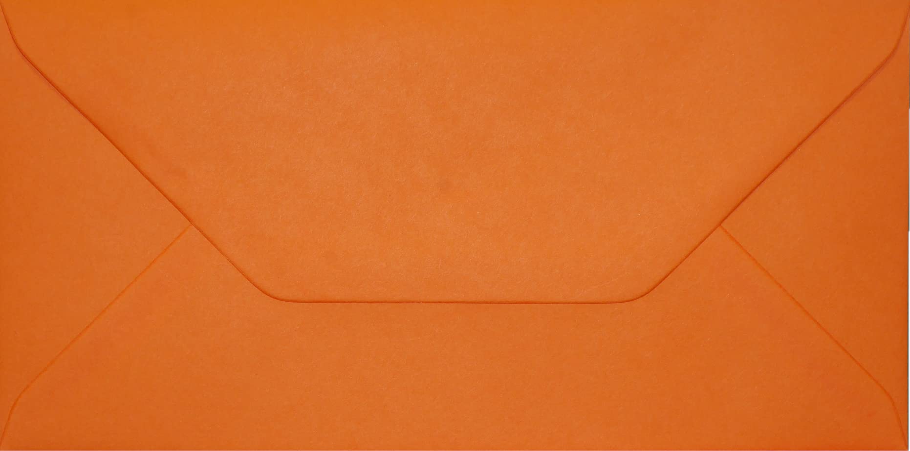 DL Coloured Envelopes for Greeting Cards Wedding Invitations & Crafts (110x220mm) Pack of 100 (Orange)