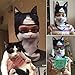 AXBXCX 3D Animal Ears Balaclava Winter Warmer Face Mask for Skiing Snowboarding Snowmobile Halloween Christmas Tuxedo Cat