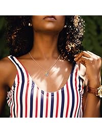 JUSTKIDSTOY Sunflower Necklace S925 Sterling Silver - You are My Sunshine Sunflower CZ Heart Pendant Necklace Infinity Musical Note Flower Jewelry Gift for Women Lover Friends