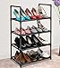 FIDUCIAL HOME 3 Tiers Shoe Rack Organizer 12-15 Pairs Stackable Shoe Storage Shelf Durable for Closet Entryway, Black