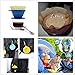 Kuke Silicone Pour-Over Coffee Dripper Collapsible ,With 100 Paper Filters #2 ,Apply to Various Cups and Mugs Use for Travel, Camping, Office and Family, Reusable coffee Cone filter