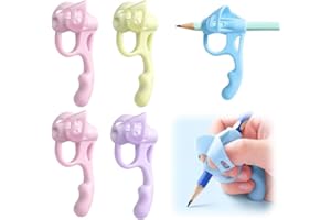 TAPHYLEO 4Pcs Pencil Grips for Kids Handwriting,Silicone Pencil Holder Pencil Gripper Holder Comfortable Pencil Grippers,Pen Writing Aid Tool for Kids Preschools Students (Girls)