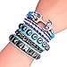 Friendship Gift Black Ropes Bracelet Women Wrap 6 Color the Christmas Gift