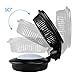 Allnice Mini USB Fan Desk Fan USB Powered Desktop Fan 360° Rotation 3 Speeds Table Fan Quiet Personal Fan with 7 Colors Night Light for Home Office Travel Bedroom (Black)