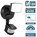 BESTTEN Outdoor LED Motion Light, 1400 Lumens, 4100K, 20W (120W Equivalent), for Garage/Yard/Porch/Garden, Black