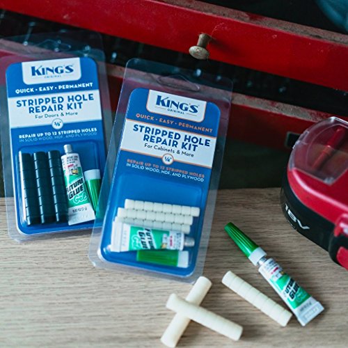 King's Original Stripped Hole Repair Kit for & More 1/4 Size