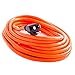 Otimo 25 Ft 16/3 SJTW Orange, Outdoor Extension Cord - 3 Prong Ground Plug, 13A 1625W, Water & Weather Resistant, Flame Retardant