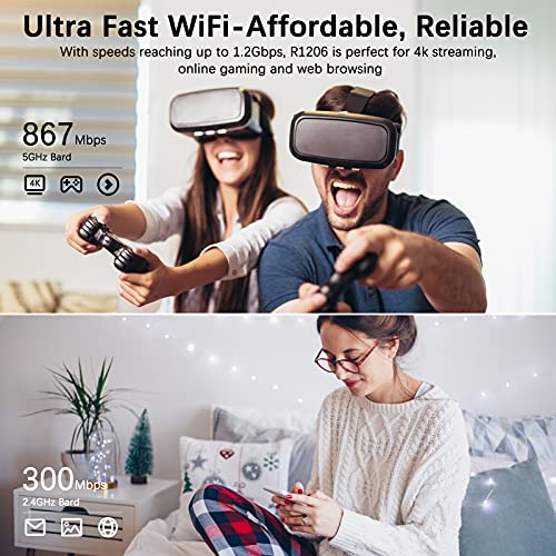 1200Mbps-WiFi-Repetidor-para-casa-Extensor-de-Red-WiFi-24GHz300-Mbps-867Mbps-5GHz-2-Puerto-Ethernet-Modo-Punto-de-Acceso-y-Repeater-Antenas-Externas-Compatible-con-Todos-los-routers-y-Fibra