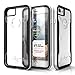 Zizo Shock Series Compatible with iPhone 8 Case Military Grade Drop Tested with Tempered Glass Screen Protector iPhone 7 case Silver