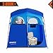 KingCamp 2-Room Easy Up Portable Dressing Changing Room Shower Privacy Shelter Tent with Rain Fly (2 Room Support 2.6 Gallon)