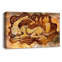 Canvas Wall Art Creative Illustrations Canvas Prints Home Artwork Decoration for Living Room,Bedroom - 12x18 inches