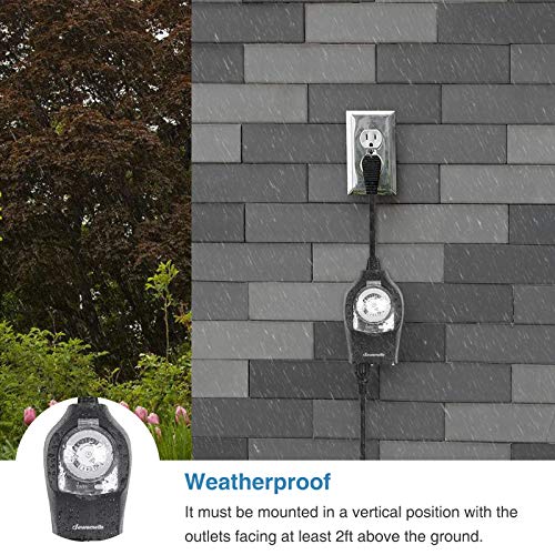 3 DEWENWILS+Waterproof+Mechanical+Electrical+Christmas