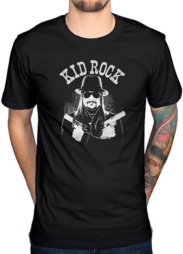 RHDFHK Official Kid Rock Crossed Guns TShirt Fashion