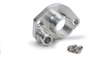 Canton Racing Products "80-026 Billet Aluminum Straight Water Neck (302 and 351W 1.5" Hose), 1 Pack"