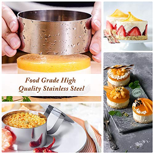 Stainless Steel Small Cake Rings, Mousse Cake Molds and Pastry Mini