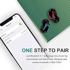 MISSJJ Cuffie Bluetooth 5.0,50 H Autonomia,CVC 8.0 Riduzione Rumore,Auricolari Bluetooth Stereo 3D,Cuffie Senza Fili… - immagine 6