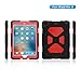 IPad Air 2 Case,IPad 6 Case,Aceguarder New Design[Waterproof][Shockproof][Scratchproof][Drop Resistance]Protective Cover Case With Kickstand For IPad Air2/IPAD6 (2015) (Black-Red)
