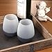 Meluoher Silicone Wine Glasses for Camping Unbreakable Rubber Wine Cups, Set of 4