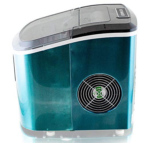 Eiswürfelmaschine Edelstahl Eiswürfelbereiter Eiswürfel Ice Maker Eis Maschine Icemaker (Hellblau) – Bild 4