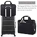 17.3 inch Laptop Bag, Business Travel Bag for Men Women, Expandable Large Hybrid Shoulder Bag, Waterproof Carrying Case Fits 17 15.6 Inch Laptop, Computer, Tablet-Black