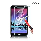 LG K20 V/LG K10 /LG K20 Plus/LG LV5 Screen Protector, Daker [Tempered Glass] 9H Hardness, Anti-Scratch, Anti-Fingerprint, Bubble Free Case Friendly HD Screen Protector for LG K10 2017 [2 Pack]