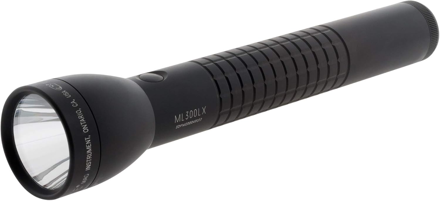 Maglite 3D Cell LED Torch – Matt Finish with Handle Waffle Design 625 lm, 29.5 cm Black ML300LX S3CC6 — image 1