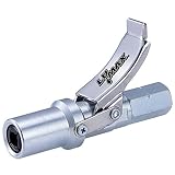 Lumax Silver LX-1403 Heavy-Duty Quick Release Grease Coupler, 1/8" NPT, 1 Pack. Integrated Non-Return Valve enables Unit to be Disconnected Easily at pressures up to 15,000 PSI