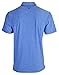 Urban Fox Men's Golf Shirts for Men | Short Sleeve Performance Polo Shirts for Men | Heather Dry Fit | Moisture Wicking | Blue Large