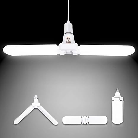 pick ur needs b22 foldable light fan blade led light bulb super bright angle adjustable home ceiling lights ac95 265v cool white light 5 fan 5