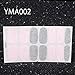 WOKOTO 8 Sheets Adhesive Nail Polish Stickers Tips With 1Pcs Nail File Full Wraps Nail Decal Strips Solid Color Glitter Manicure Kits For Girls